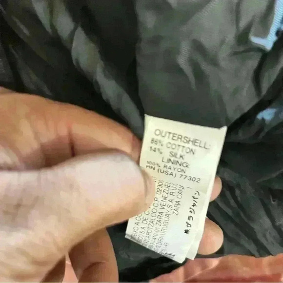 Zara Short Trench Coat Jacket Orange Medium Good Condition made in Spain - Picture 5 of 7